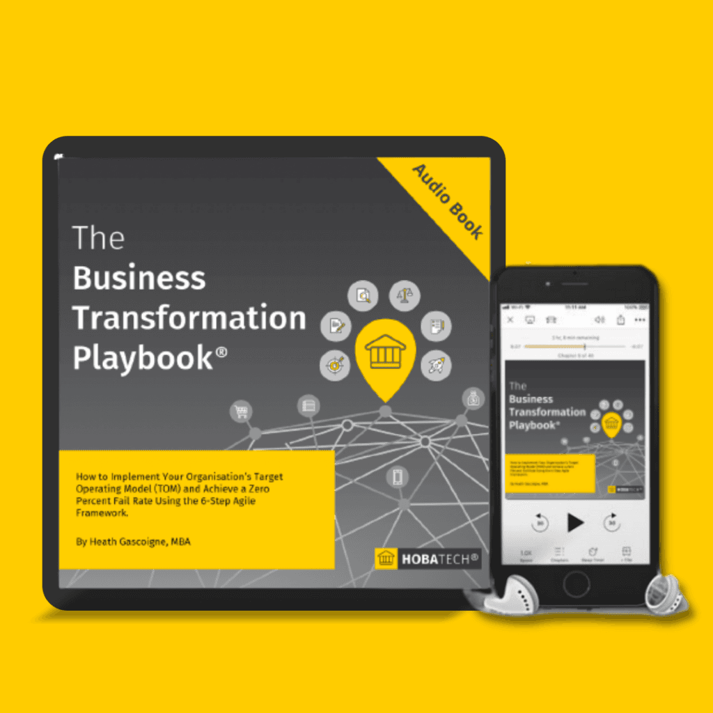 The Business Transformation Playbook Audiobook Phone Mockup