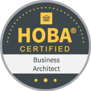 CHBA Badge CHBA digital badge for Certified HOBA Business Architect credential
