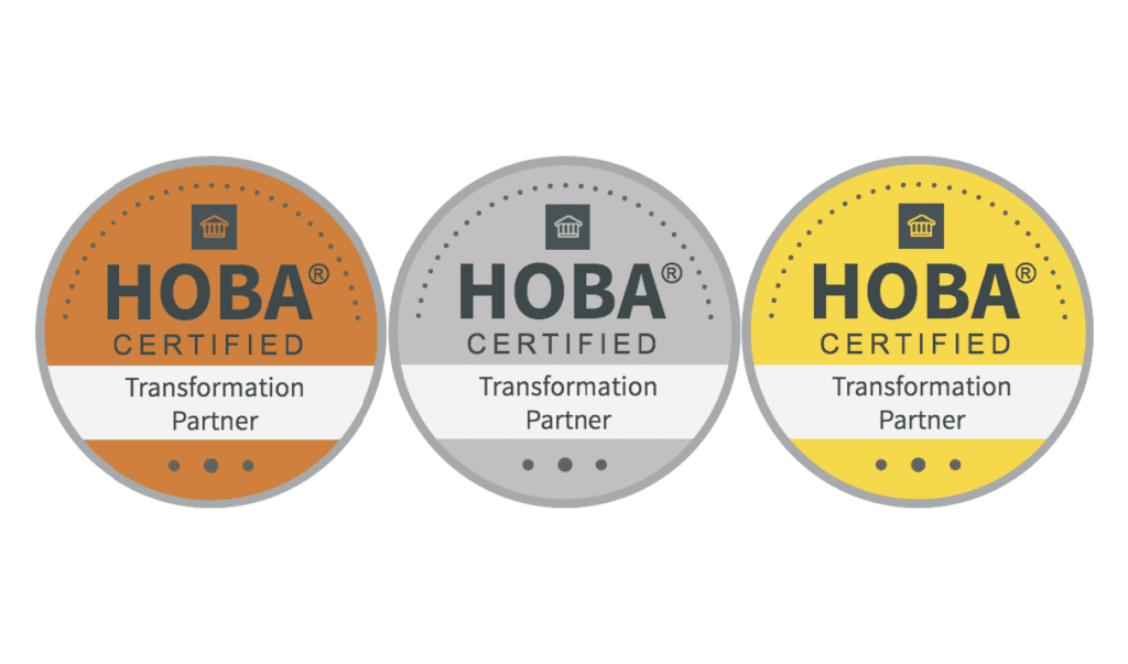 Partner Program Tier Levels HOBA Partner Program tiered badges showing Bronze, Silver, Gold levels
