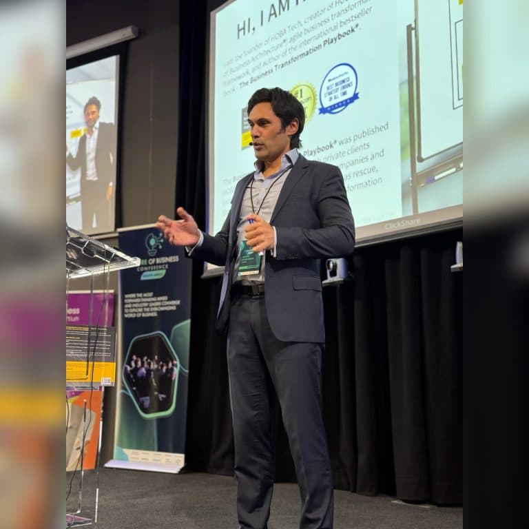HOBA Tech CEO Heath Gascoigne-Key Note Presentation-Future of Business Conference-Stage-1