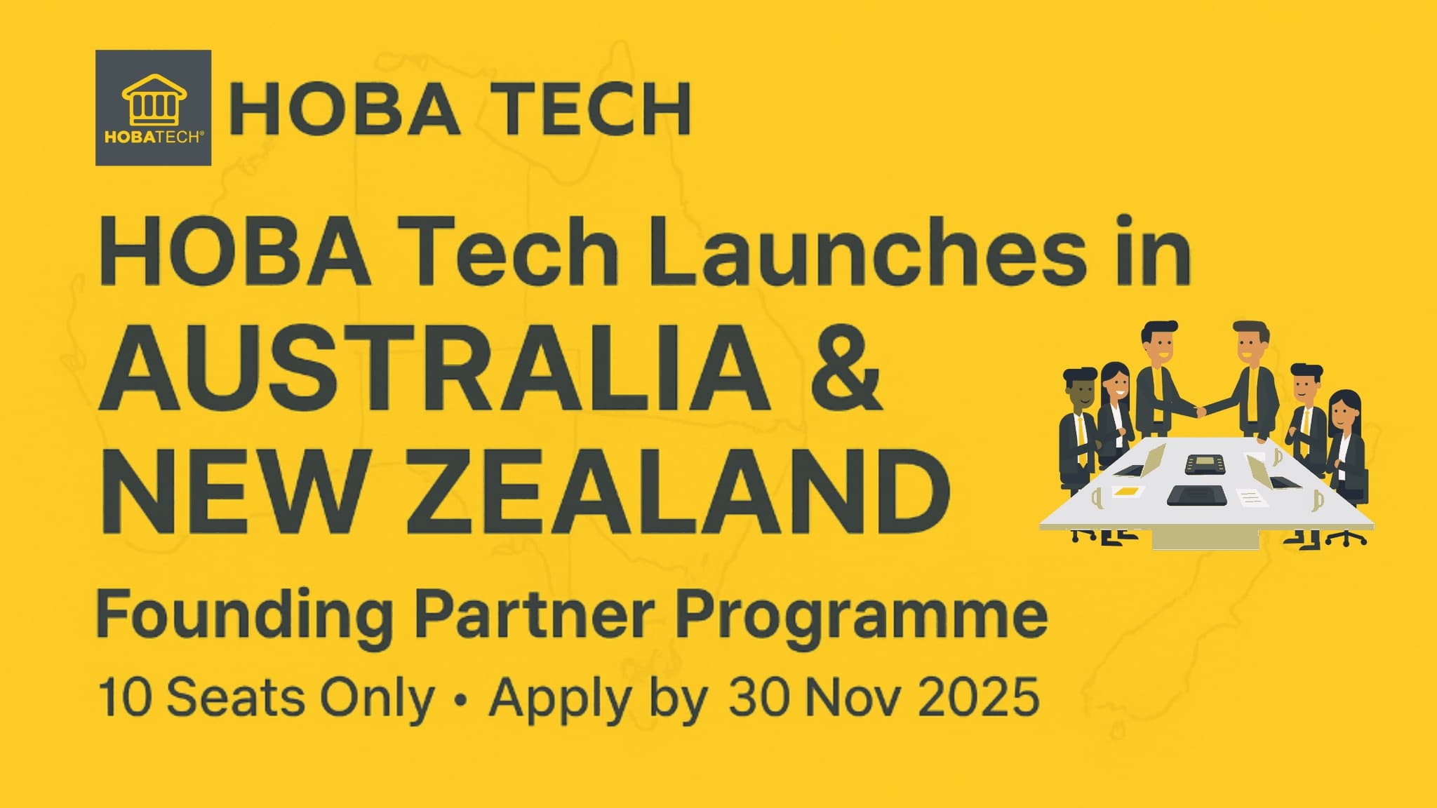 HOBA Tech Launches in Australia & New Zealand as Founding Partner Programme opens for applications HOBA Tech Launches in Australia & New Zealand as Founding Partner Programme opens for applications