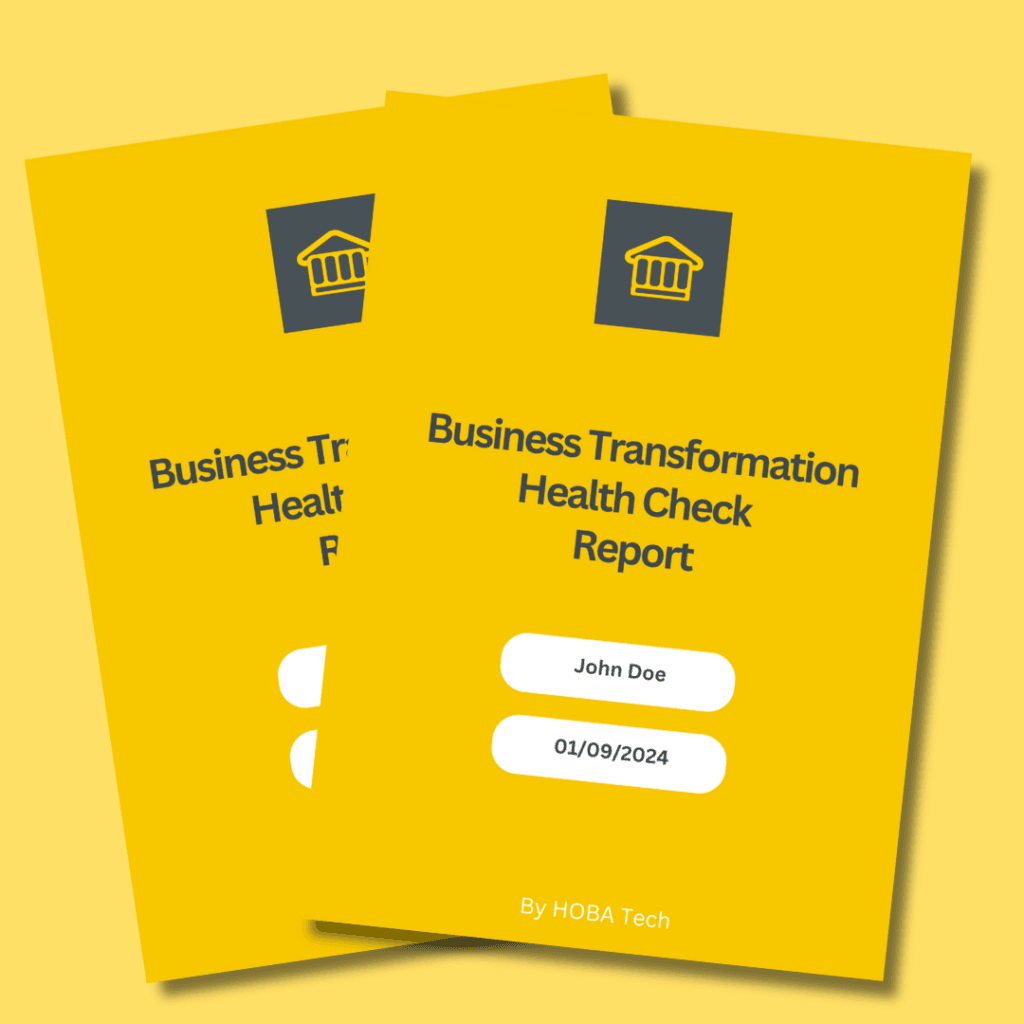 HOBA Transformation Healthcheck Scorecard