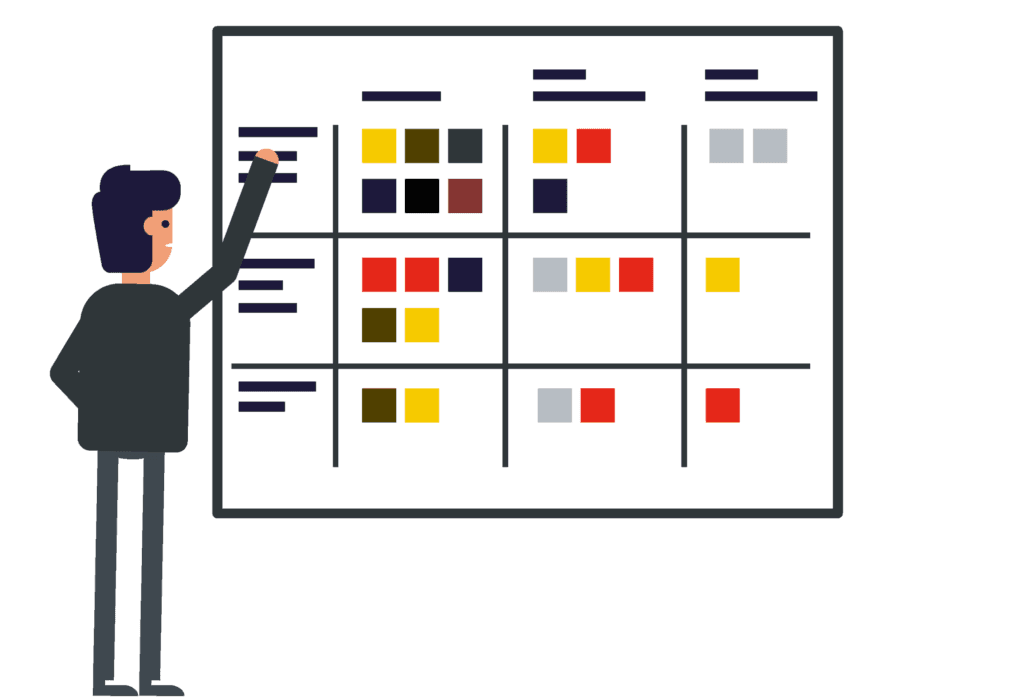 HOBA Transformation Ready Scorecard illustration representing the 12 guiding principles for business transformation.