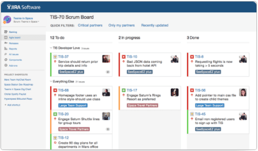 Jira interface showing project management features as a Trello alternative for agile teams Jira interface showing project management features as a Trello alternative for agile teams