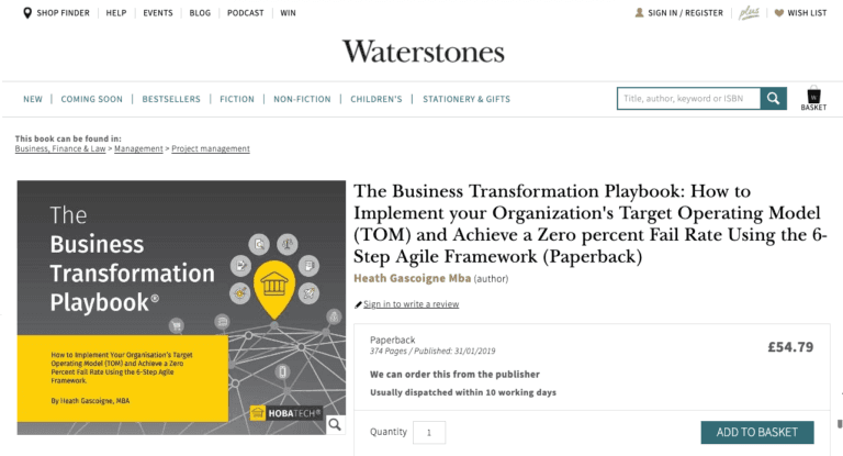 Waterstones-The Business Transformation Playbook Waterstones-The Business Transformation Playbook
