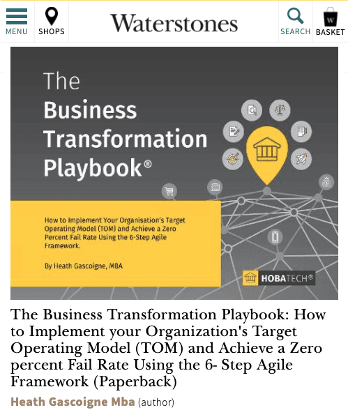 The Business Transformation Playbook Now Available on the High Street! The Business Transformation Playbook Now Available on the High Street!
