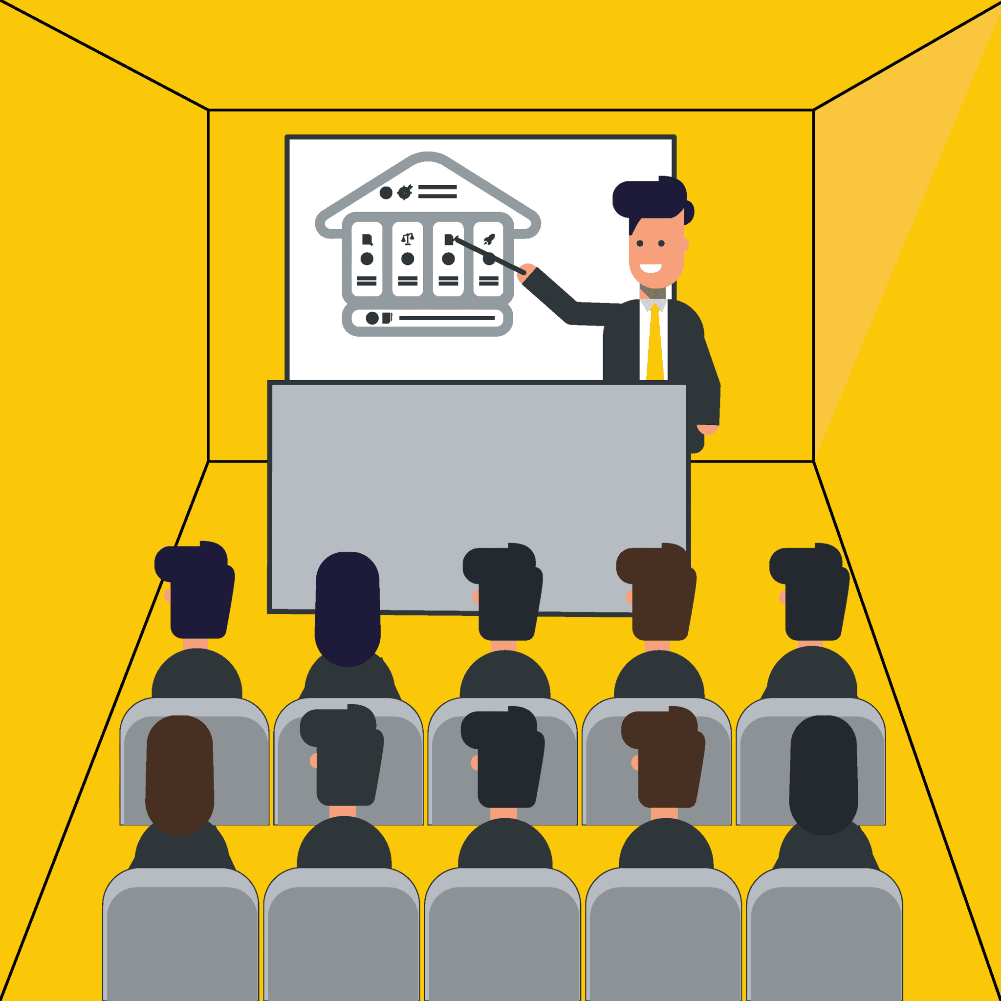 Workshop illustration demonstrating how HOBA builds internal change capability within organisations.