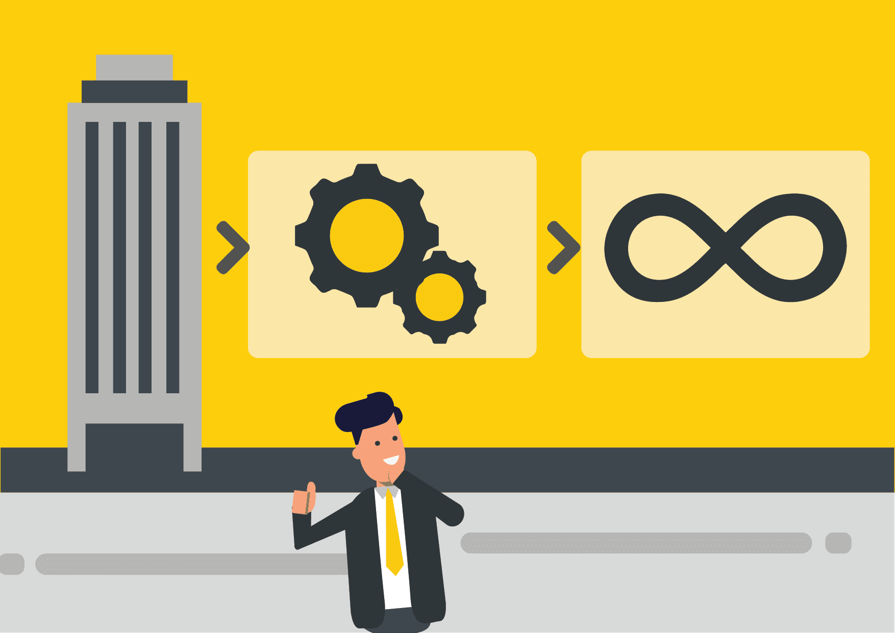 Business Agility Continuous Cycle Illustration of continuous business agility cycle showing iterative transformation and organizational improvement loop.