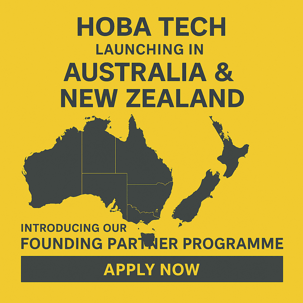 HOBA Tech Launches in Australia & New Zealand | Founding Partner Programme HOBA Tech Launches in Australia & New Zealand | Founding Partner Programme