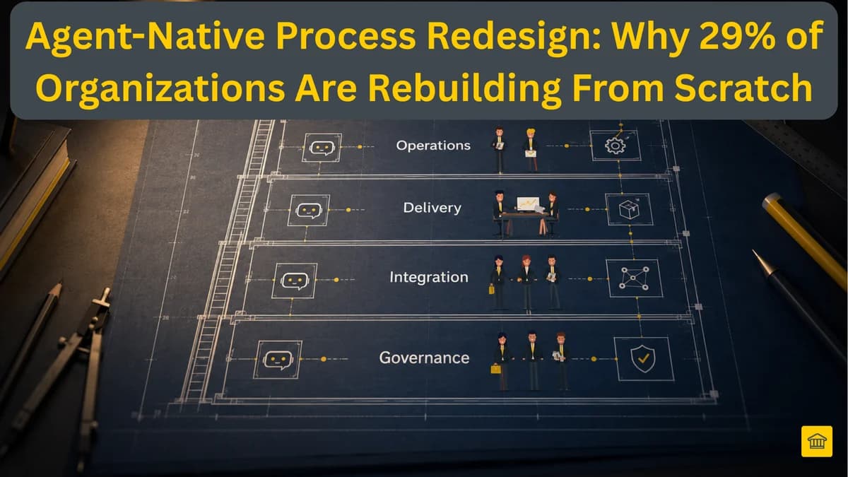 Agent-Native Process Redesign: Why 29% of Organizations Are Rebuilding From Scratch Agent-Native Process Redesign: Why 29% of Organizations Are Rebuilding From Scratch