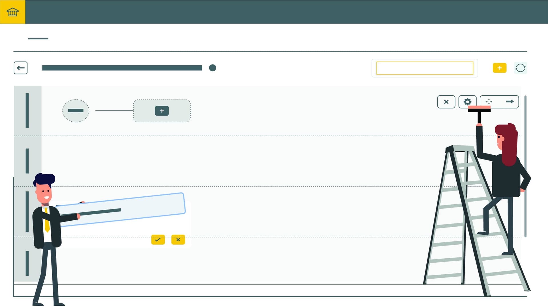HOBA Pro Process Mapping HOBA Pro process mapping interface showing workflow visualization and steps