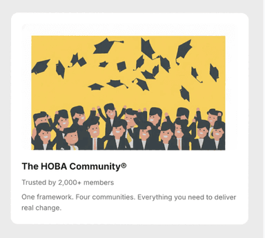 HOBA Community — Business Transformation Platform