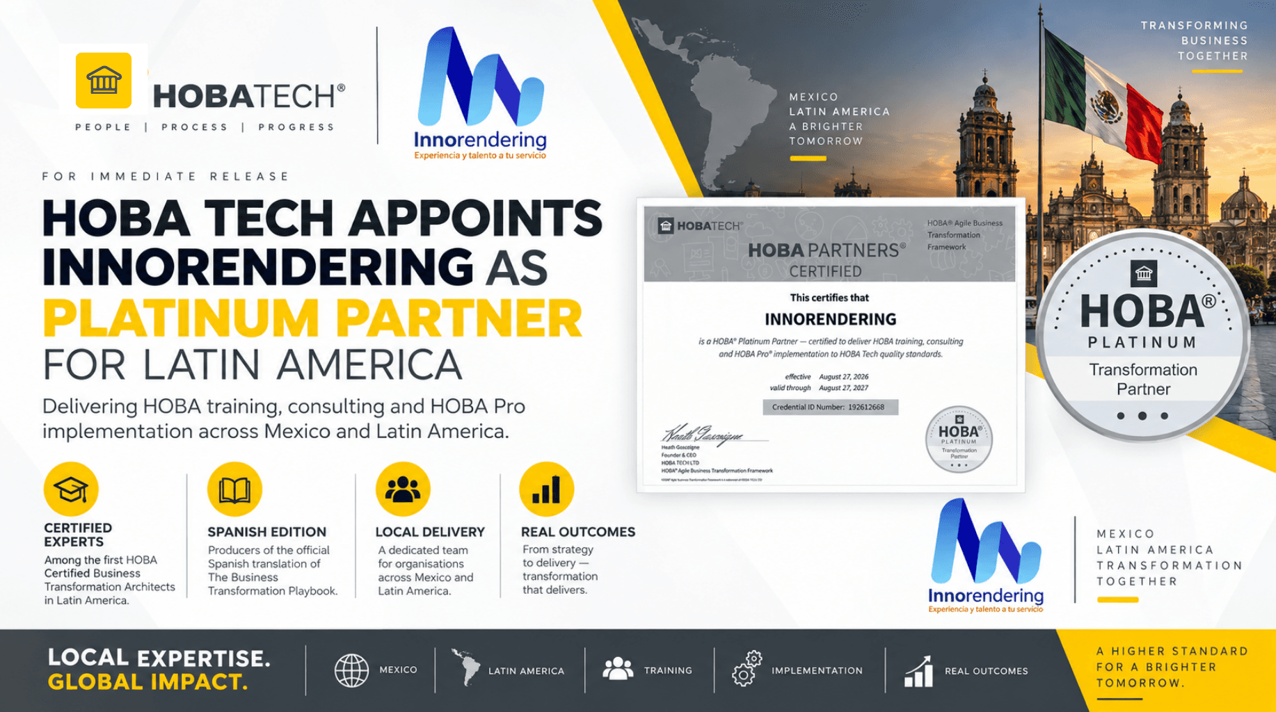 HOBA Tech Appoints Innorendering as Platinum Partner and Regional Partner for Latin America HOBA Tech Appoints Innorendering as Platinum Partner and Regional Partner for Latin America