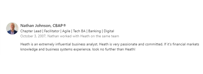 LinkedIn recommendation 11