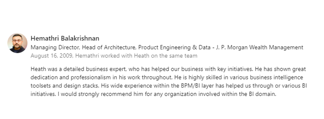 LinkedIn recommendation 12