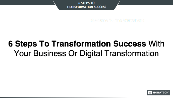6 Steps to Transformation Success Cover