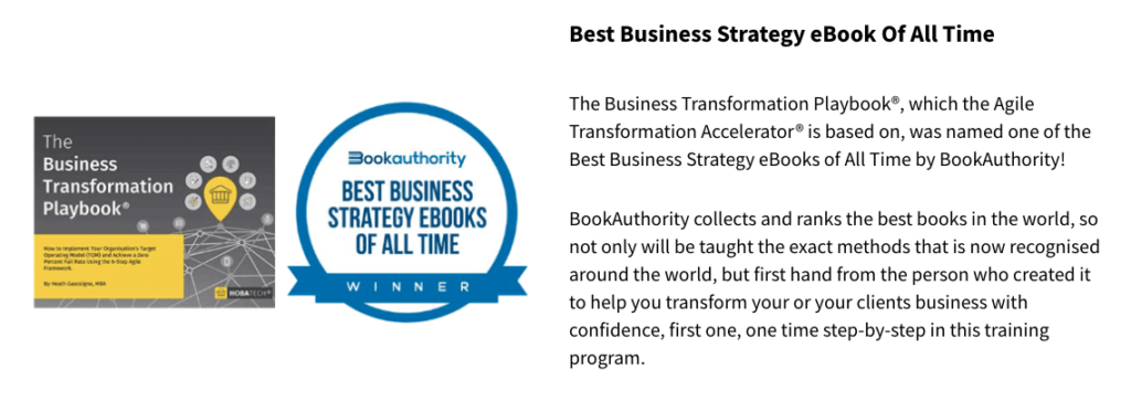 Best Business Strategy eBook List of All Time-The Business Transformation Playbook