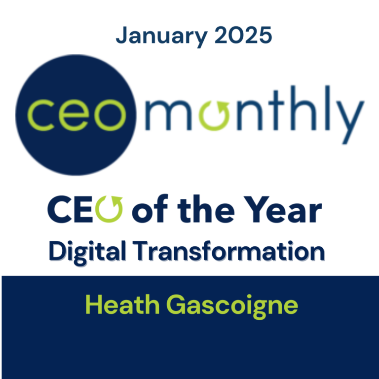 HOBA Tech Heath Gascoigne CEO Monthly-Digital Transformation CEO of the Year 2025