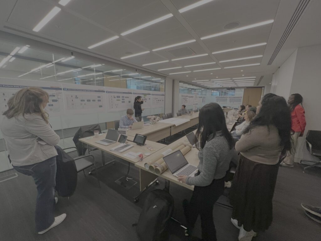 Group workshop discussing financial-crime target operating model and governance cadence