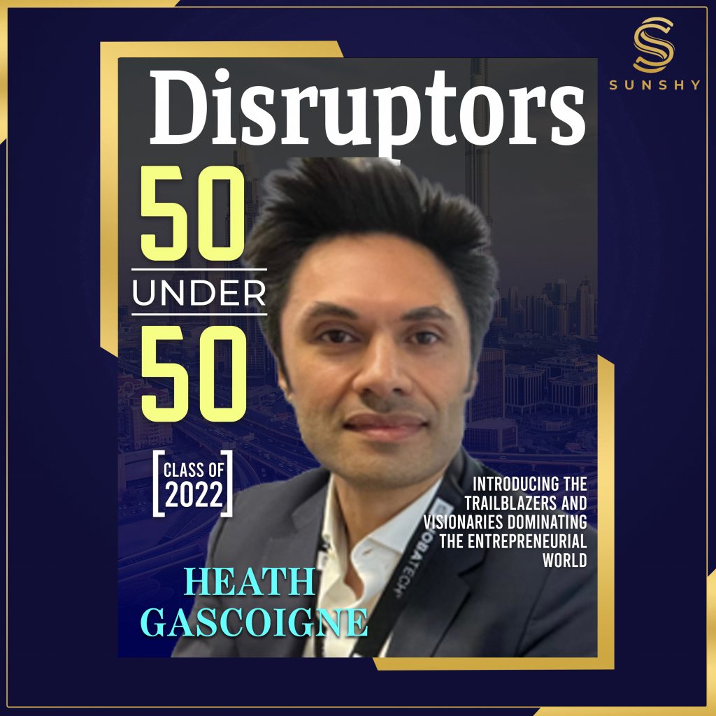 Disruptors Magazine-50 Under 50-Heath Gascoigne HOBA Tech CEO Founder