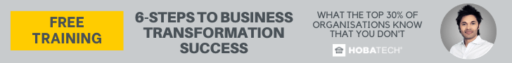 HOBA 6-Steps to Business Transformation Success FREE Training Banner