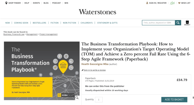 Waterstones-The Business Transformation Playbook