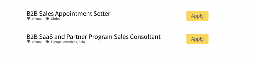 Were hiring B2B SaaS Sales Consultants Appointment Setter