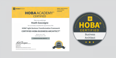 HOBA Accelerator Certificate and Badges