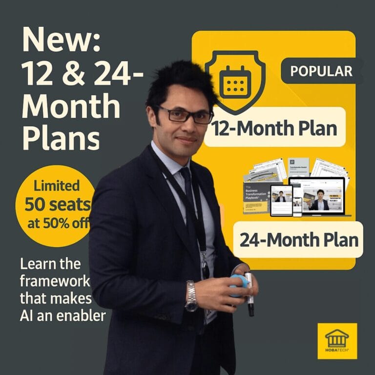 HOBA 12 and 24 month payment plan promotion — limited seats 50% off